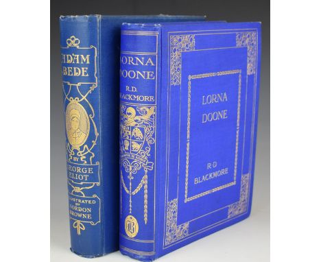 Adam Bede by George Eliot illustrated with colour plates and black &amp; white text drawings by Gordon Browne, published W &a