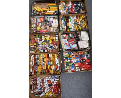 Approximately 400 Matchbox, Corgi and similar diecast model vehicles, some in original boxes.&nbsp;