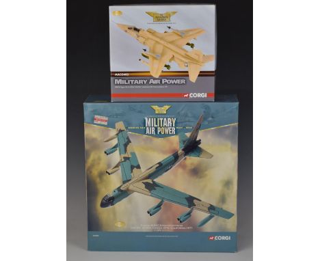 Two Corgi The Aviation Archive Military Air Power limited edition diecast model aeroplanes 1:144 scale Boeing B-52F Stratofor