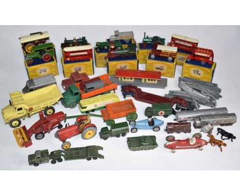 A collection of Matchbox Lesney Models of Yesteryear, Dinky and similar diecast model vehicles including 1-3, 5, 6, 9, 11, 13