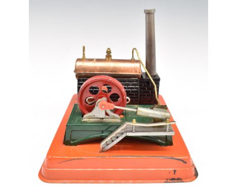 Line-Mar model&nbsp;J2734&nbsp;stationary&nbsp;live steam engine, with oscillating cylinder and spring type safety valve