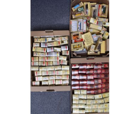 Over 130 Matchbox Models of Yesteryear and Lledo diecast model vehicles, all in original display boxes.&nbsp;