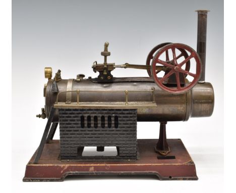 Doll&nbsp;model 511/3&nbsp;overtype live steam engine, with twin flywheels, governor, twin ladders and lever safety valve