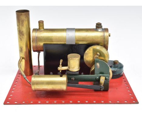 Bowman Models M135&nbsp;stationary live steam engine 1927-35, with geared countershaft and&nbsp;oscillating cylinder
