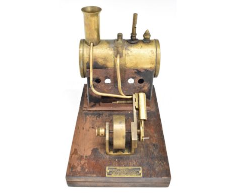 Mersey Models&nbsp;model 52&nbsp;stationary live steam engine, with whistle