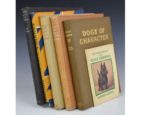 Dogs of Character by Cecil Aldin published Eyre &amp; Spottiswoode 1927 first edition with sketches on tinted ground, in gilt