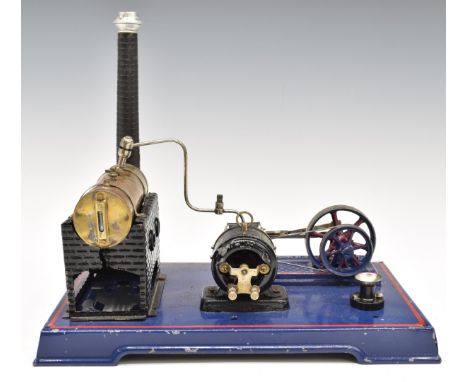 Doll model 407 stationary live steam engine with dynamo and slip eccentric reversing.&nbsp;
