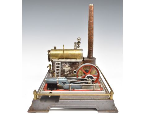 Wilesco&nbsp;stationary live steam engine with&nbsp;slip eccentric reversing, governor and combined safety valve/whistle