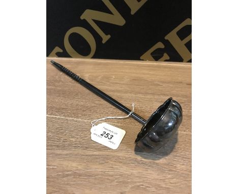 20THC LONDON SILVER TODDY LADLE maker AC & SS LD