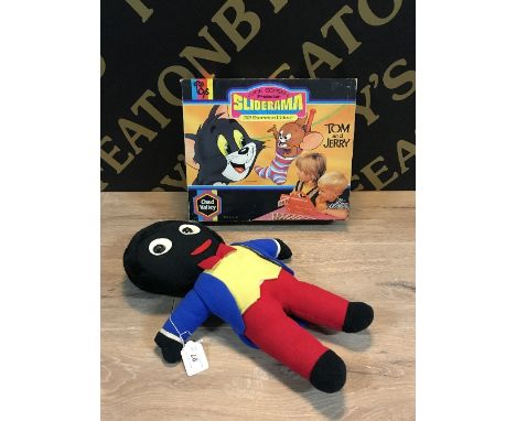 VINTAGE PLUSH 'GOLLY' & 'TOM AND JERRY' Chad Valley sliderama