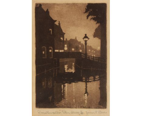 JAMES P. POWER (b.1946) 'Imitswater', signed, inscribed and numbered 1/50 in pencil to the margin, etching, 15.5 x 10cm (pl);