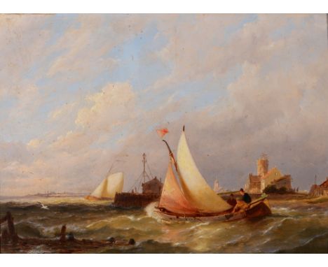 PIETER CORNELIS DOMMERSON (1834 - 1908) 'Egmond on Sea, Holland', signed and dated 1889, inscribed with title verso and with 