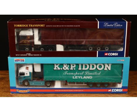 Corgi 1:50 scale models including Hauliers of Renown, comprising CC11912 ERF EC Series step frame Curtainside - K &amp; P Idd