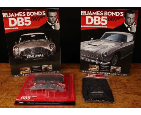 An Eaglemoss Publications James Bond 007 1:8 scale diecast Goldfinger Aston Martin DB5 construction set, unbuilt and comprisi