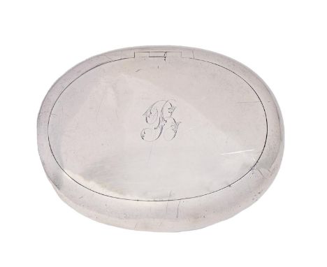 An Edwardian silver tobacco box, with flush joint, 50mm l, by George Unite &amp; Sons, Birmingham 1909, 3ozs  One or two mino