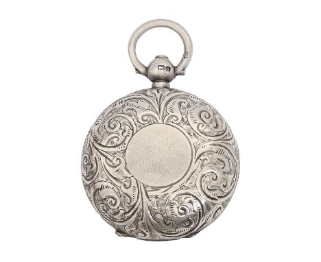 An Edwardian silver sovereign case, 34mm diam, by Dennison, Wigley &amp; Co, Birmingham 1906  Good condition