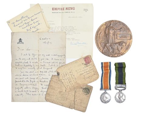 WWI, two, India General Service Medal, one clasp Afghanistan N.W.F. 1919 and British War Medal 113969 Pte A Flathers MGC [945