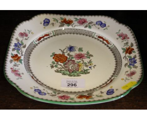 An early 20th century Copeland Spode twelve piece part tea service in the 'Chinese Rose' pattern