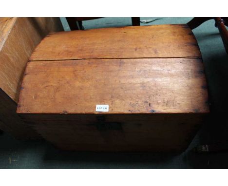 Pine domed topped trunk 