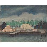 Ima Breusing. Lagerhalle am Wasser. Ende 1920er-Jahre