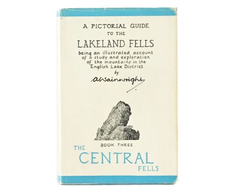 Alfred Wainwright (1907-1991), A Pictorial Guide To The Lakeland Fells Book 3, The Central Fells, first edition with blue rex