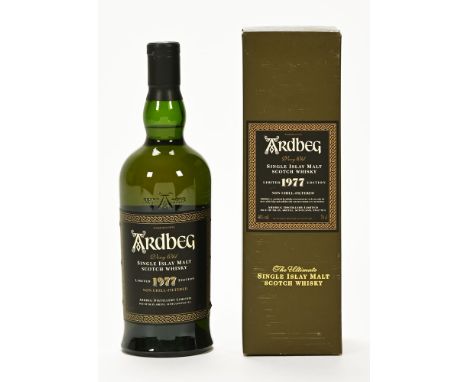 Ardbeg Very Old single Islay malt Scotch whisky, limited 1977 edition.  46% vol. 70 cl. *