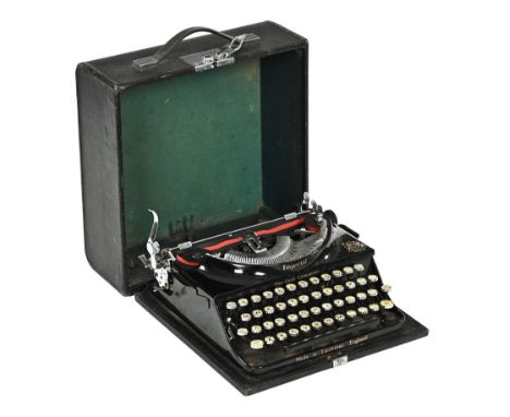A vintage Imperial The Good companion typewriter, marked to the front Made in Leicester England, with case.