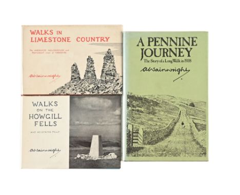 Alfred Wainwright (1907-1991), a collection of three books comprising of A Pennine Journey - The story of a long walk in 1938