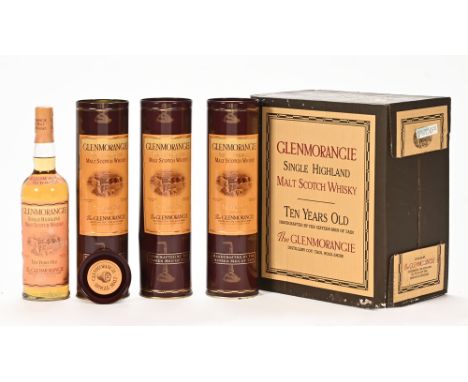 A collection of three bottles of Glenmorangie single malt Scotch whisky, 10 years old, 40% vol. 70 cl. *