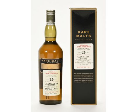 Glen Albyn 1975 26 year single malt Scotch whisky, Rare Malts Selection, limited edition bottle No. 6027.  54.8% vol. 70 cl. 