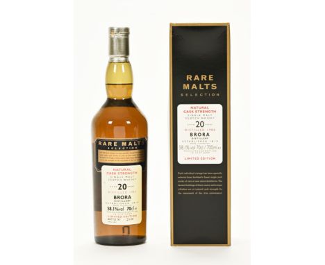 Brora Rare Malts Selection single malt Scotch whisky, 1982, aged 20 years.  58.1% vol. 70 cl. limited edition bottle No. 2849