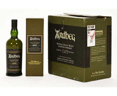 Ardbeg Very Old single Islay malt Scotch whisky, limited 1977 edition.  46% vol. 70 cl. *