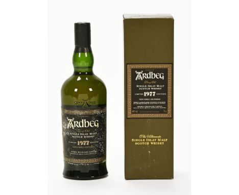 Ardbeg Very Old single Islay malt Scotch whisky, limited 1977 edition.  46% vol. 70 cl. *