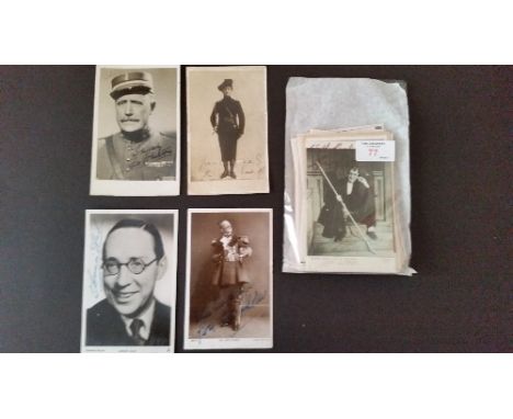 THEATRE, postcards, Actors, signed selection, inc. John Hare, Alec Johnstone, Eric Thorne, Roland Cunningham, Walter Passmore