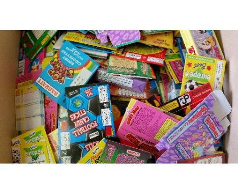 SWEET CIGARETTES, packets, inc. Thorneycroft, Barratt, Chix, Bassett; Superman, Looney Tunes, Popeye, Jurassic Park, Flintsto