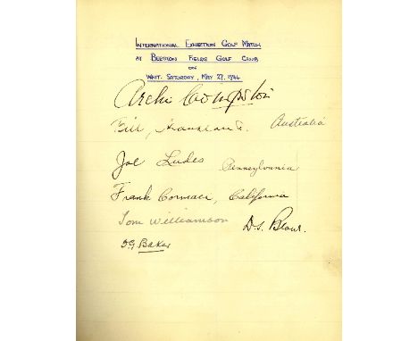 AUTOGRAPHS, multiple signed visitors book, titled 'City of Nottingham - Lord Mayor's Visitors Book, 1943-44, No. 2', covering