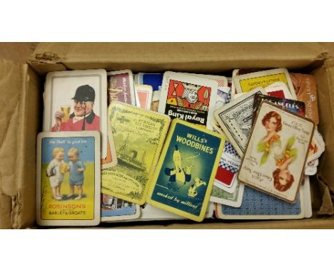 PLAYING CARDS, one-per-pack, mainly well-illustrated advertising issues, mixed periods, slight duplication, FR to EX, 2000*