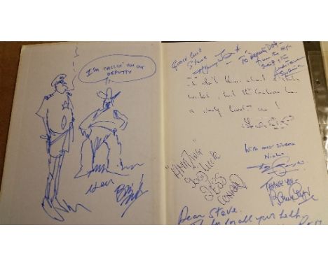 ENTERTAINMENT, selection, inc. signed hardback edition of Lord's Taverners Centenary Test Dinner (1980), to inside cover by B