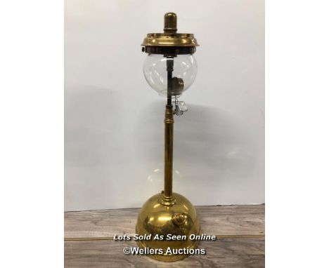 *BRASS TILLEY LAMP, TABLE MODEL