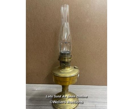 *ALADDIN BRASS OIL LAMP, NO SHADE