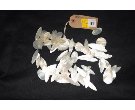 20th Century Chinese mother-of-pearl gaming counters.