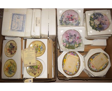 A large quantity of ceramic collectors' plates, some by Davenport Pottery Company Ltd., mostly in original boxes with certifi