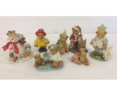 A collection of 7 boxed Cherished Teddies figures. Comprising Wendall, " In the meadow we can build a snowman ", Alicia,  " I
