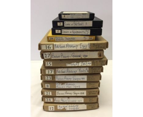 13 x 8mm cine films of post war Europe c1949-54. Comprising Germany, Norway, Sweden, Switzerland, France, Italy & Denmark. 
