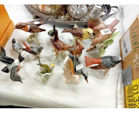 COLLECTION OF GOEBEL BIRDS 13 ITEMS