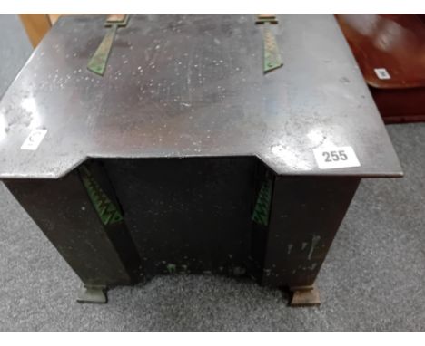 ART DECO COPPER COAL BOX