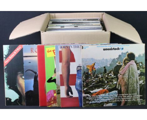 Vinyl - Approx 70 Rock &amp; Pop LPs to include Woodstock (UK triple plum Atlantic), Bruce Springsteen, The Teardrop Explodes