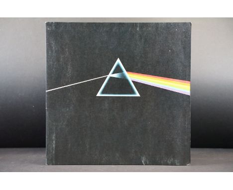 Vinyl - Pink Floyd Dark Side Of The Moon on Harvest SHVL 804.  Solid blue triangle labels.  No inserts, black inner has some 