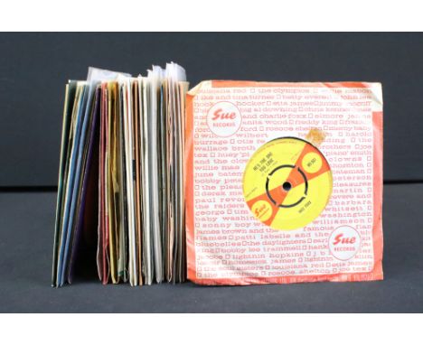 Vinyl - 42 UK Northern Soul / Soul 7” singles and EPs to include: Inez Foxx (Sue), Billy Preston (Sue), Booker T. &amp; The M