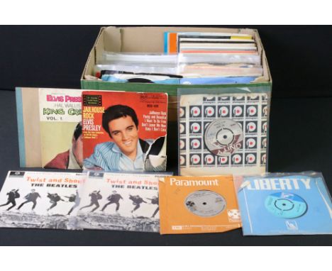 Vinyl - Over 150 1950s and 1960s 7” EPs and singles including a large collection of The Beatles &amp; members (including EPs)